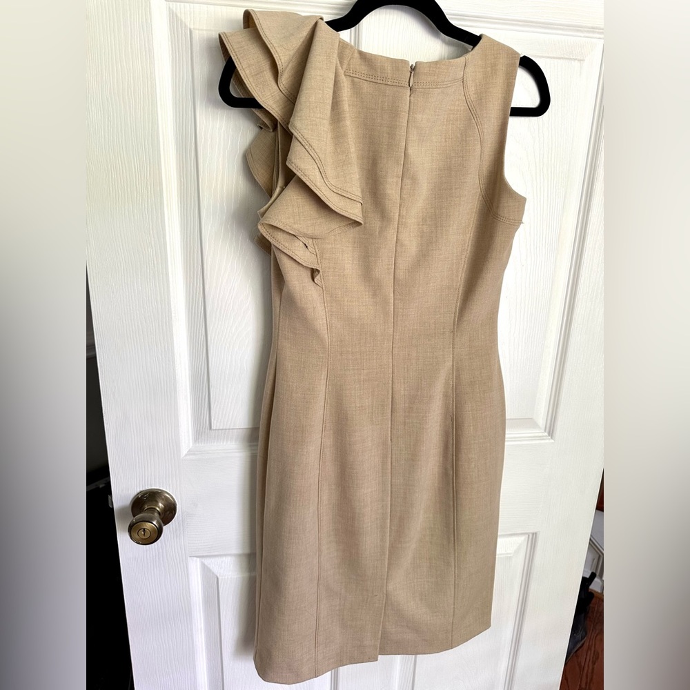 Calvin Klein Ruffle Shoulder Dress - Picture 5 of 6